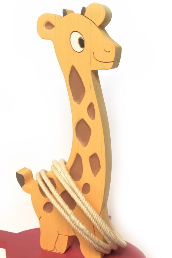 кольцеброс деревянный жирафик Тукитушки